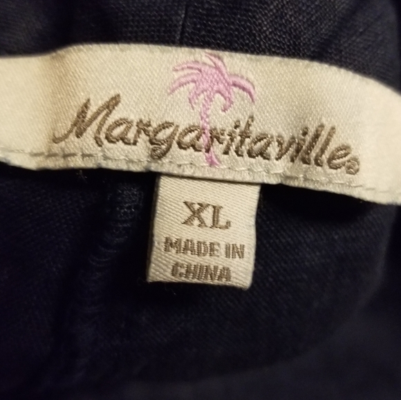 Margaritaville Deep Navy Blue Linen Shorts NWT - Picture 8 of 10